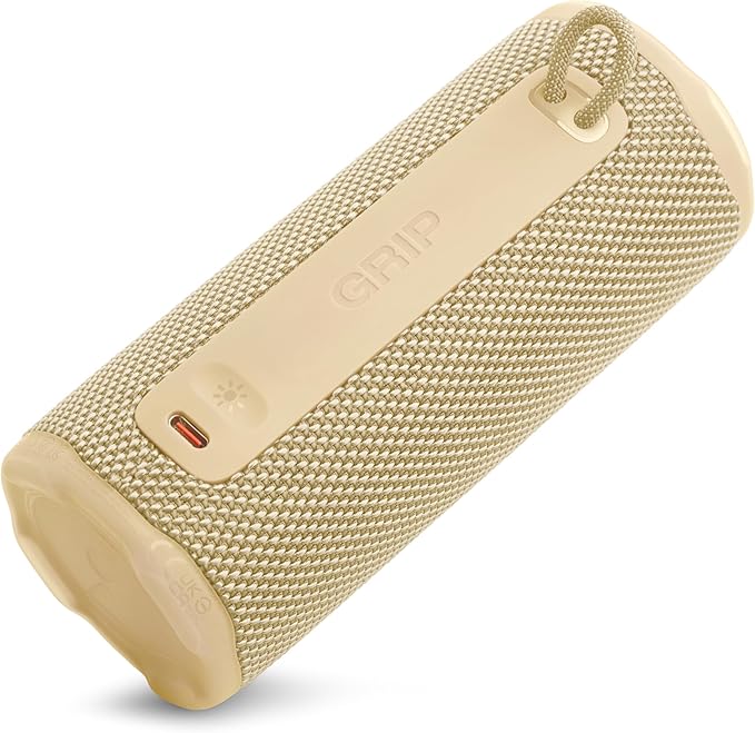 JBL Grip - Compact Bluetooth Speaker with Bold Pro Sound and Ambient Light, up to 14 Hours of Playtime, Water, Dust and Drop-Proof (IP68), & Multi-Speaker Connection with Auracast™ (Yellow)