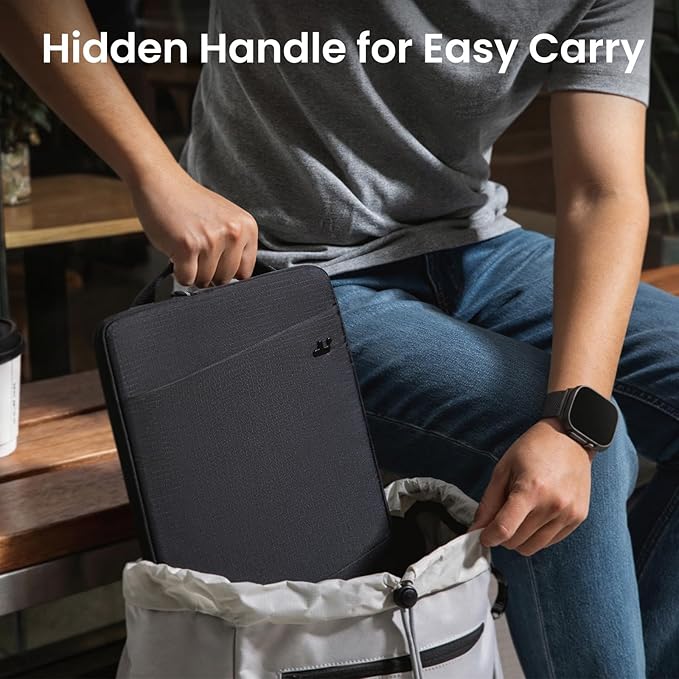 tomtoc Slim & 360° Protective Laptop Sleeve for 13-inch MacBook Air M5/A3449 (2026), M4/A3240, M3/A3113, M2/A2681 M1/A2337, Water-Resistant Case with CornerArmor, Fits 13" MacBook Neo & MacBook Pro