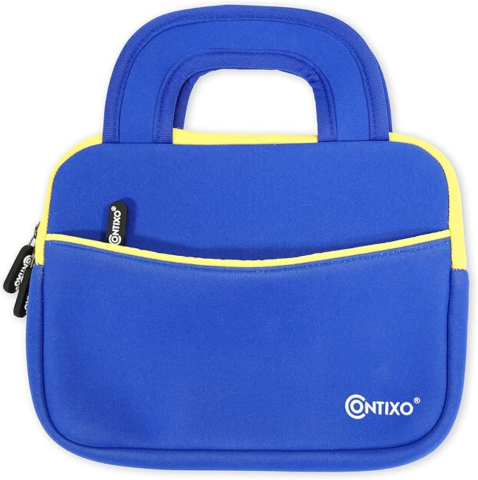 Contixo 10" Tablet Sleeve Bag - Compatible with K102 & K103 Kids Tablets, Protective Carrying Case (Blue)