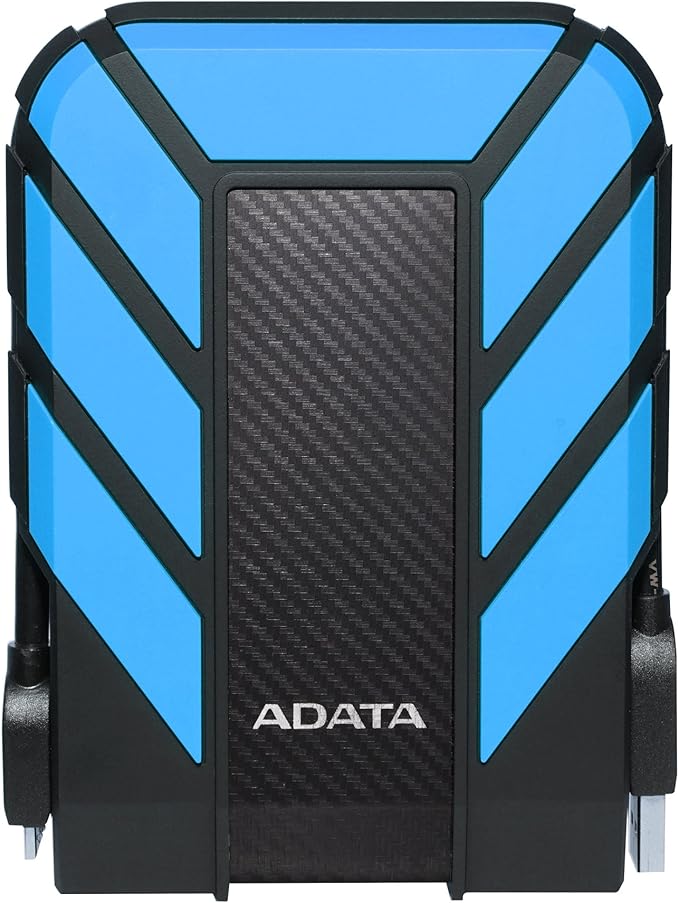 ADATA HD710 Pro - 1 TB External Hard Drive - Shockproof, Waterproof & Dustproof - Durable Storage - For Gamers, Students & Professionals - Mac, PC & Linux Compatible - Blue - AHD710P-1TU31-CBL
