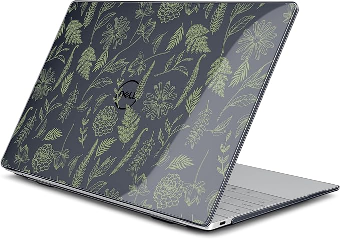 Batianda Case for Dell XPS 13 Laptop Copilot+ PC 13.4" Display 2025 2024 Model Number 9345/9350, Ultra-Slim Lightweight Scratch-Resistant Hard Shell with Professional Protection, Plant Branches