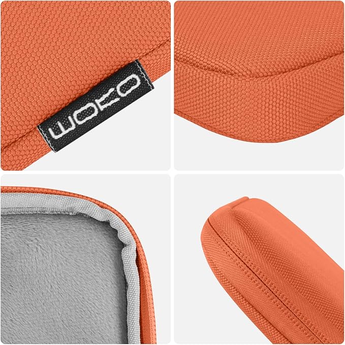 MoKo 9-11 Inch Tablet Sleeve Bag Carrying Case Fits New 11inch iPad Air M4, iPad A16 2025, iPad Pro 11 M4, Air 5/4/3, iPad 10/9/8th Gen, Tab S8/S9 11", Tablet Carrying Case, Orange