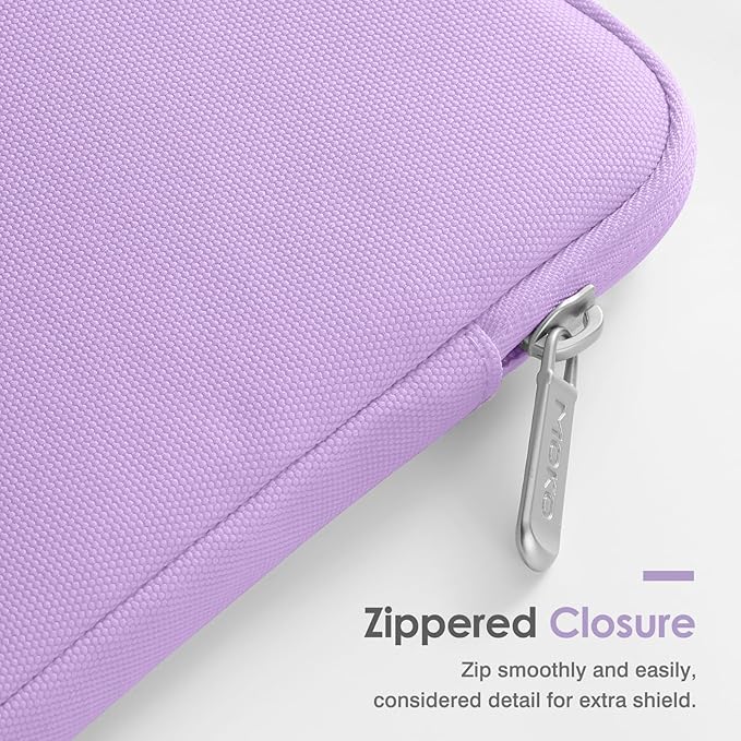 MoKo Padded Ereader Sleeve Case for 6-7 inch Tablet Bag, Compatible with 7" eReader Colorsoft Signature Edition 2024, 6" Kobo, 6" Nook, Lilac