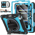 iPad Air 11 inch Case M2 2024 6th Gen, for iPad Air 5th/4th, Full-Body Shockproof Protective Cover with Screen Protector, Also for iPad Pro 11 inch Case 1st-4th Generation, Pencil Charge