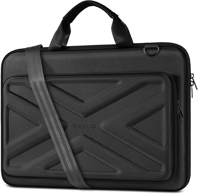 MOSISO Laptop Bag for Men,18-18.5 inch Computer Bag Compatible with ASUS Gaming Monitor HP Dell Lenovo Notebook, Hard Shell Laptop Case with Front Pocket&Shoulder Strap, Black