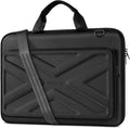 MOSISO Laptop Bag for Men,17-17.3 inch Computer Bag Compatible with Dell XPS/HP Pavilion/Ideapad/Acer/Alienware/HP Omen Notebook, Hard Shell Laptop Case with Front Pocket&Shoulder Strap, Black