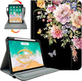 Vimorco for iPad Air M4/M3/M2 11 Inch Case 2026,for iPad Air 5th/4th Gen Cases 10.9-inch,for iPad Pro 11 Inch Case 4th/3rd/2nd/1st Generation 360 Degree Rotating Pencil Holder 4 Viewing Angles, Flower