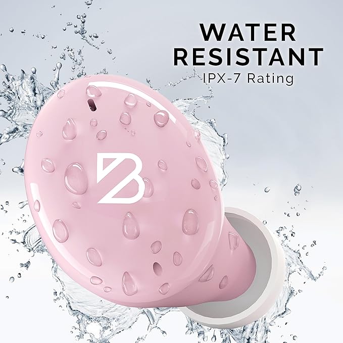 Back Bay Audio Tempo 30 Wireless Earbuds for Small Ears - Award-Winning Sound, Sweatproof Bluetooth Earbuds, Tech Fitness Gifts for Men, Comfortable Bluetooth Ear Buds for Women - Pink