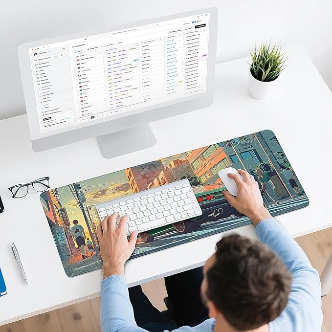 Gaming Mouse Pad - (31.5"×11.8") Sports Car Large Mouse Pads for Desk - Desk Mat for Keyboard and Mouse with Non-Slip Base, Desks Pad Matfor Game/Office & Home