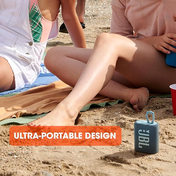JBL Go 3 - Portable Mini Bluetooth Speaker, big audio and punchy bass, IP67 waterproof and dustproof, 5 hours of playtime, speaker for home, outdoor and travel (Red)