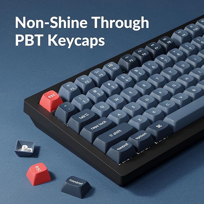 Keychron V1 Max 75% RGB Custom Mechanical Keyboard, 2.4Ghz/Bluetooth 5.1/Wired QMK/VIA Programmable Macro, Hot-Swappable Gateron Jupiter Red Switch Gasket Mount for Mac Windows Linux