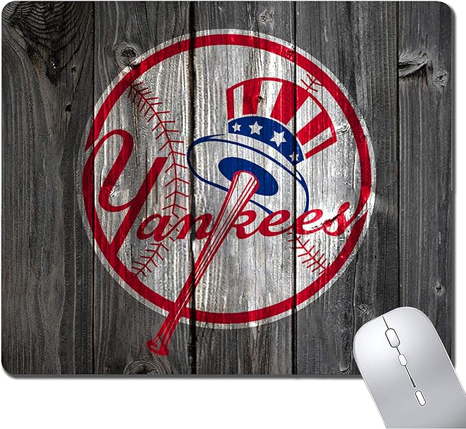 Wood Grain Design Sports Mouse Pad, Non-Slip Rubber Base Mousepad for Computers Laptop, Gaming Mouse Pads for Desk Office Supplies