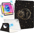 Shorogyt for iPad Air 11 Inch Case Air M4 2026, 8th Gen/M3 2025/M2/Air 5th Generation 2022/Air 4th Gen 2020/Pro 11 Inch Case Magnetic Stand for Women - Cute 360 Degree Rotating Covers Girls Star Moon