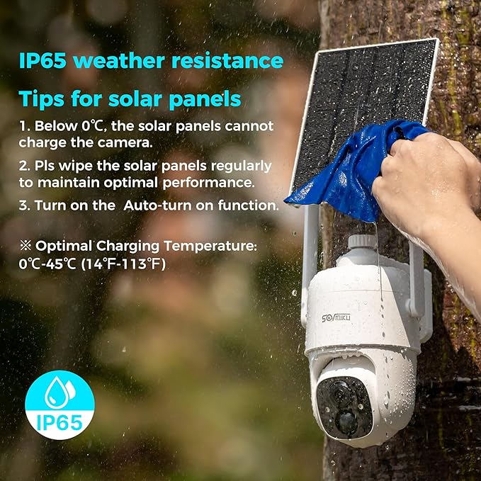 Vicohome 2CQ1 AI 2K Solar Security Camera Wireless Outdoor, Battery Powered,Two Way Audio,Motion Detection, 360° View,Easy to Setup,Color Night Vision,Audible Flashlight Siren,180 Days Exchange Policy