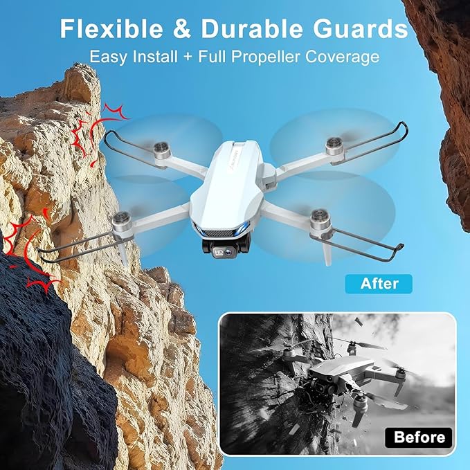 Drone with Camera, 2K HD FPV Drones for Adults, Mini Drone with Gravity Control, One Key Take Off/Land, Waypoint Fly, Gestures Selfie, 3 Speed Modes, RC Drone for Beginners with 2 Batteries