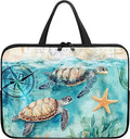 15 Inch Turtle Starfish Laptop Sleeve, Mens Womens Laptop Cover Computer Bag Tablet Carrying Case with Handle, Tote Bags Notebook Case Messenger Briefcase for Work Travel College