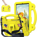 AKABEILA Compatible with Lenovo Tab M10 Plus(3rd Gen) 10.6 (2022)/Huawei MatePad Pro 10.8 (2019/2021)/SE 10.4(2023)/Samsung Tab A8 10.5 Tablet Case, Kids Case with Shoulder Strap - Yellow