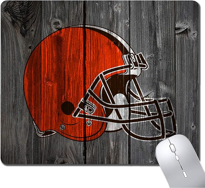 Wood Grain Design Sports Mouse Pad, Non-Slip Rubber Base Mousepad for Computers Laptop Desk, Gaming Mousepad Desk Accessories, Desk Mat Mouse Pad, Office Supplies - Mouse Pads for Desk