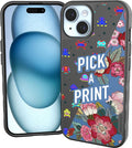 Smartish® iPhone 15 Magnetic Case - Gripmunk Compatible with MagSafe [Lightweight + Protective] Slim/Thin Grip Cover with Microfiber Lining for Apple iPhone 15 - Custom Prints