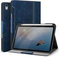 Antbox Case for iPad mini 7 A17 Pro, iPad mini 7th/6th Generation Case (2024/2021) with Pencil Holder Vegan Leather Smart Cover with Auto Sleep/Wake Stand Function