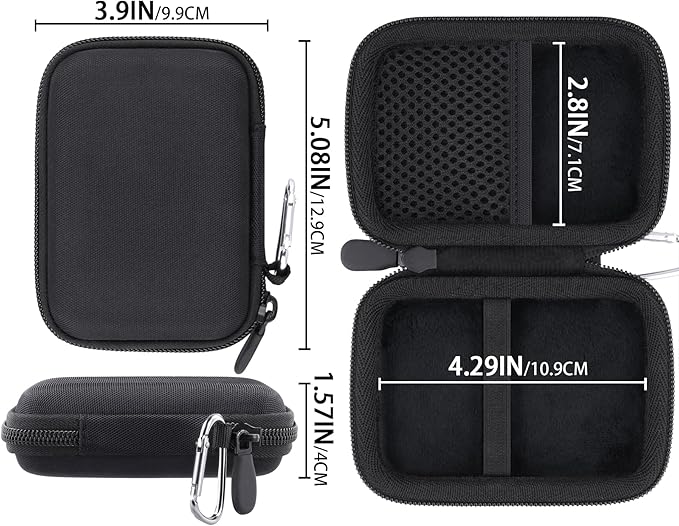 Hard Carrying Travel Case for PLAUD Note/Note Pro AI Voice Recorder,Compatible with PLAUD Digital Recorder and Magnetic Protective Case(Black)