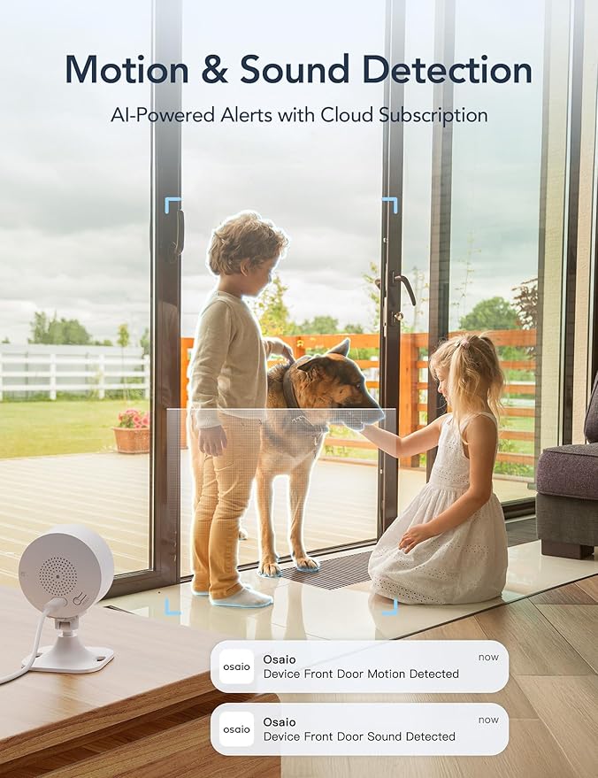 GNCC Only 2.4GHz Indoor Security Camera, 1080P Cameras for Home Security, Motion Detection, Two-Way Audio, Night Vision, Dog Camera with App, Easy Install, Cloud Storage Subscription Required(4-Pack)