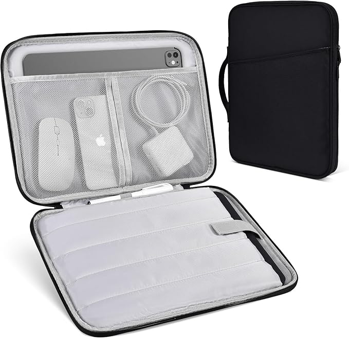13 inch Surface Laptop Sleeve Case for Surface Laptop 7 13.8" & 13.5" Surface Laptop 6/5/4, Shockproof Protective Padded Carrying Travel Bag, Black
