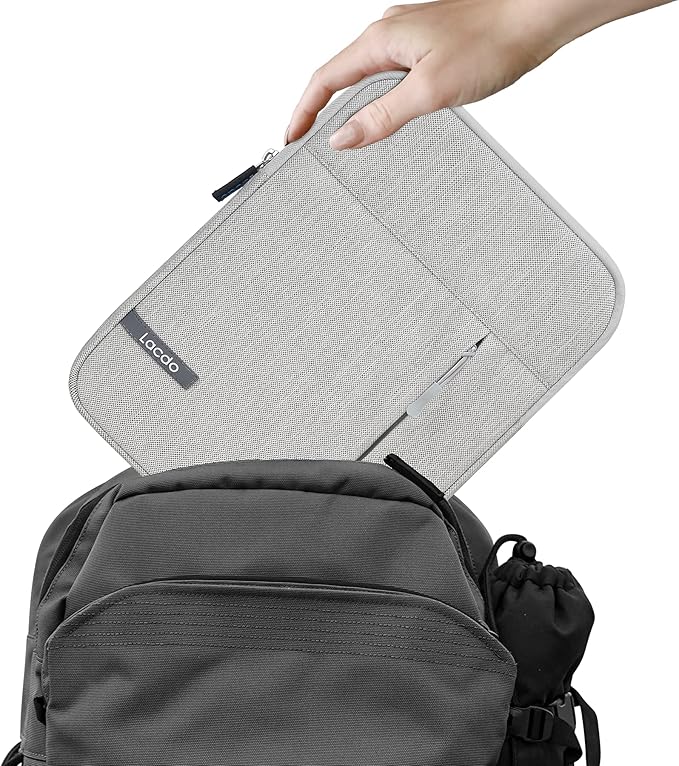 Lacdo Tablet Sleeve Case for 11 inch iPad A16 | 11 Inch ipad Air M4 M3 M2 | 11" iPad Pro M5 M4 | 10.9" ipad/ipad Air | 10.2" IPad | 11" Samsung Galaxy Tab A9+, iPad Air Pro Case Protective Bag, Gray