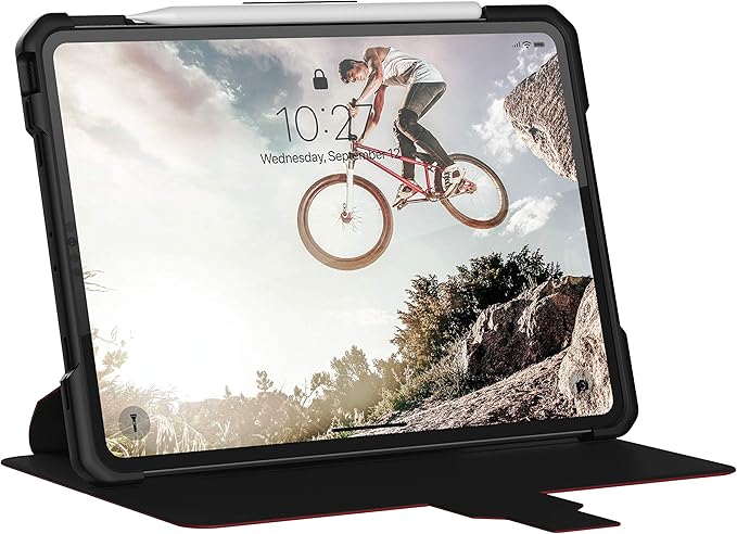 UAG Folio iPad Pro 11-inch (1st Gen, 2018) Case Metropolis [Magma] Feather-Light Rugged Military Drop Tested iPad Cover with Apple Pencil Holder