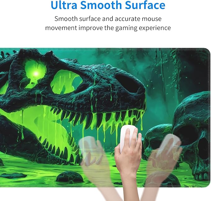 Dinosaur Mouse Pad Extended Large Gaming Mouse Pad XL Stitched Edges for Gamer Home Office 31.5 X 11.8 Inch