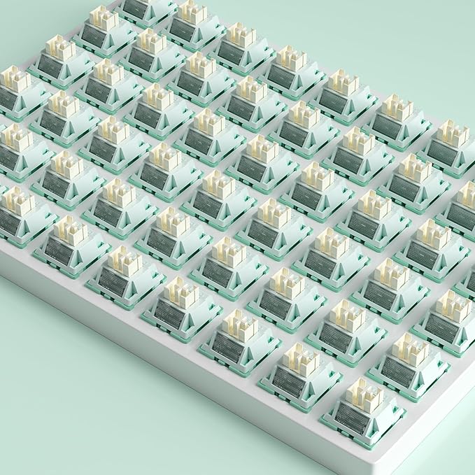 Zjmehty Outemu (Gaote) Pomelo Silent Switches, 35gf Pre Lubed Dustproof Tactile Switches (90pcs)
