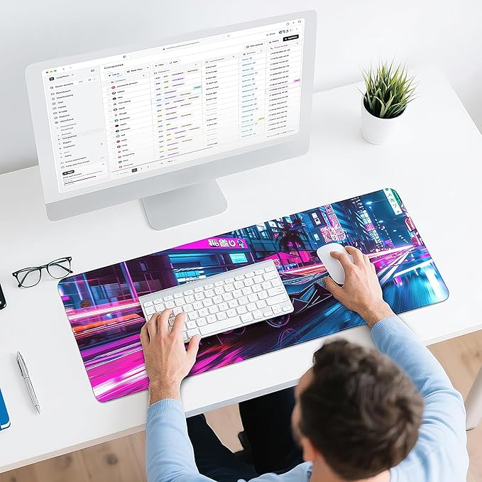 Gaming Mouse Pad - (31.5"×11.8") Sports Car Large Mouse Pads for Desk - Desk Mat for Keyboard and Mouse with Non-Slip Base, Desks Pad Matfor Game/Office & Home