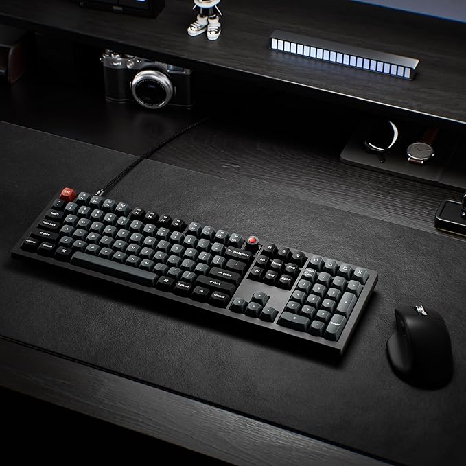 Keychron V6 8K Full Size Wired Mechanical Keyboard with Programmable Knob, 8000 Hz Polling Rate, OSA PBT Keycaps, Hot-swappable Super Banana Switchs, RGB Backlit for Mac Windows Linux