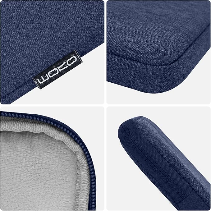 MoKo 9-11 Inch Tablet Sleeve Bag Carrying Case Fits New 11inch iPad Air M3, iPad A16 2025, iPad Pro 11 M4, Air 5/4/3, iPad 10/9/8th Gen, Tab S8/S9 11", Navy Blue