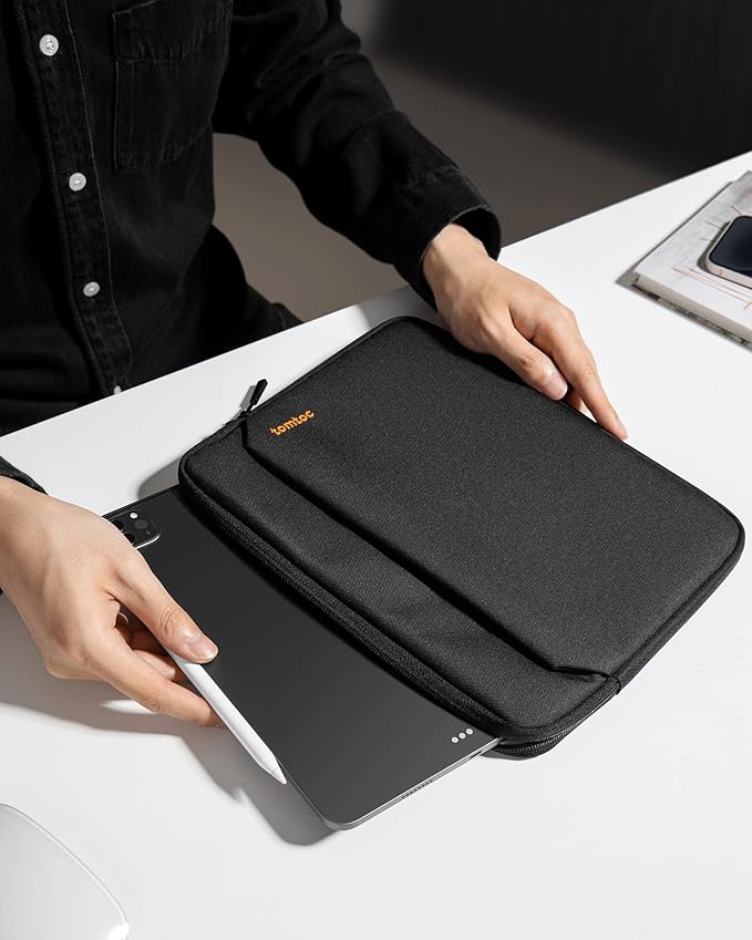 tomtoc 11 Inch Tablet Case Sleeve for 2026 iPad Air M4&M3, 2025 iPad Pro M5/M4, iPad (A16), Galaxy Tab S11/A11+, Fits Magic Keyboard and Smart Keyboard Folio