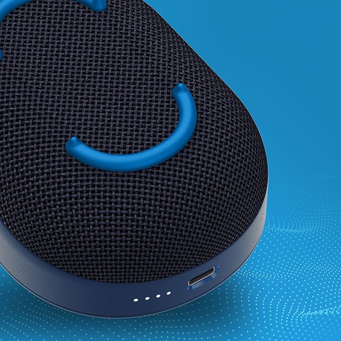 Skullcandy Kilo Wireless Bluetooth Speaker - IPX7 Waterproof Mini Bluetooth Speaker with 24 Hour Battery, Downward Firing Passive Radiator, and True Wireless Pairing - Perfect for Outdoor (Navy)
