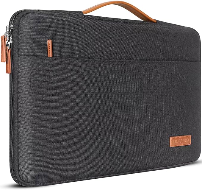 DOMISO 13.3 inch Laptop Case Sleeve Protective Cover Compatible with 14 inch MacBook Pro M4 M3 M2/MacBook Pro Max,13-13.3 inch Dell,Lenovo, HP,Waterproof Computer Cases Bag with Handle,Black