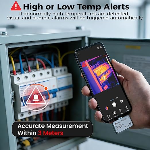USB-C Thermal Imaging Camera for Android, Plug-and-Play Infrared Imager, TISR 240×240 & 25Hz Smooth Scan, -4°F to 1022°F, Pocket-Sized Tool for Water Leak Detection, HVAC, Electrical & DIY Inspection