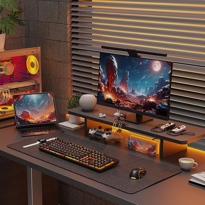 Redragon K521KS Wireless Gaming Keyboard, Tri-Mode BT/2.4G/USB-C RGB Mechanical Feeling Keyboard with Multimedia Keys, 4000mAh Battery, Anti-Ghosting, Compatible with PC - Upgrade