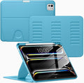 VIKESI Case for iPad Pro 11 inch (M5/M4) 2025/2024,Multiple Angles Magnetic Stand Cover,Shockproof Back,Pencil Holder,and Auto Sleep/Wake,Sky Blue