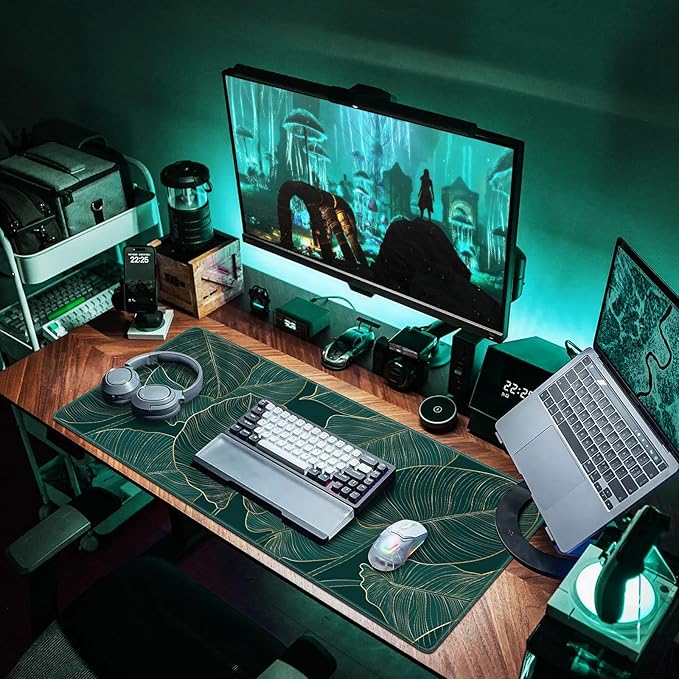 Canjoy Gaming Mouse Pad, Large Extended Mouse Pad Big Computer Mousepad for Home Office Gaming Work 31.5x15.7inch
