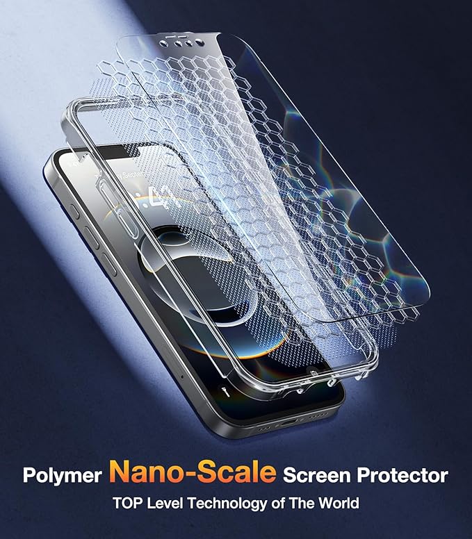 Diaclara Magnetic Designed for iPhone 16e/17e Case, Full Body Rugged Case with Built-in Touch Sensitive Anti-Scratch Screen Protector, Soft TPU Bumper Sleeves Case for iPhone 16e 17 e 6.1" (Clear)