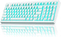 ZORNHER ZH980 Mechanical Keyboard Wireless,95% White Creamy Keyboard with Number Pad,Gaming Keyboard with Number Pad,Shine Through Spider Web PC Keycaps,Creamy Sounding Linear Switches,Full Size