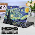 Funut for MacBook Air 13 inch M5 2026 2025-2022 M4 M3 M2 A3449 A3240 A3113 A2681, Plastic Laptop Hard Shell Case & Keyboard Cover for M2 M3 M4 M5 MacBook Air 13 inch, Van Gogh Starry Sky