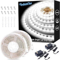 RadiantFlux White Led Strips Lights.2 Sets of 50ft Strip Light,Flexible Light Strip,Good Lighting,LED Light Strip,1800 LEDs 6000K,Light for Living Room,Bedside Table,Vanity Mirror