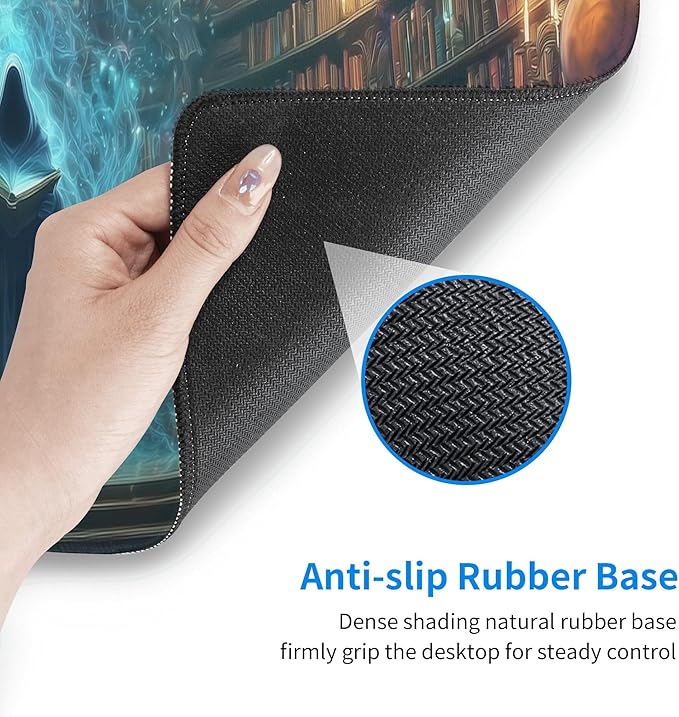 Witch Mouse Pad Extended Large Gaming Mouse Pad XL Stitched Edges for Gamer Home Office 31.5 X 11.8 Inch