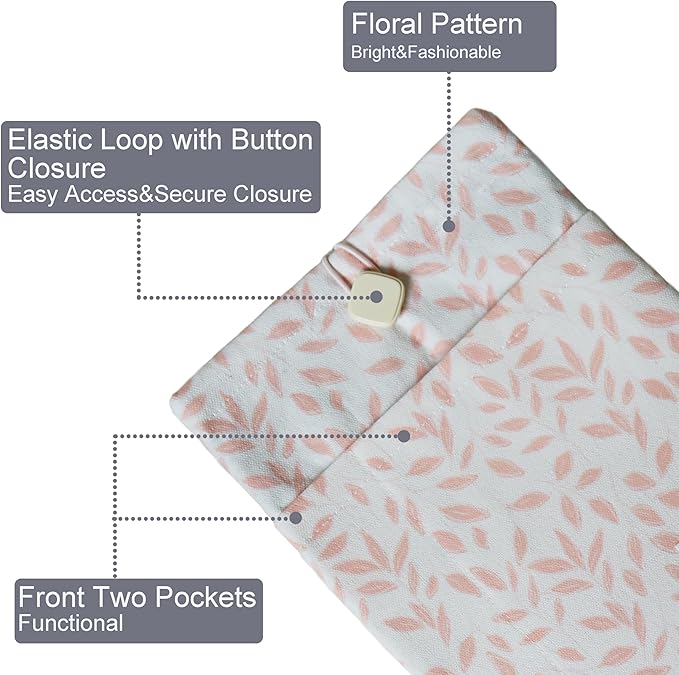 Padded eReader Sleeve Tablet Bag Pouch for eReader Paperwhite, Colorsoft,Signature Edition, Voyage,Scribe/Kobo eReader,Book Protector for Paperbacks and Small Hardcovers(Orange, Medium)