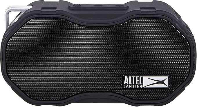 Altec Lansing - Baby Boom Waterproof Bluetooth Speaker, Wireless & Portable for Travel & Outdoor Use, Deep Bass & Loud Sound, 1 Pack (Black)