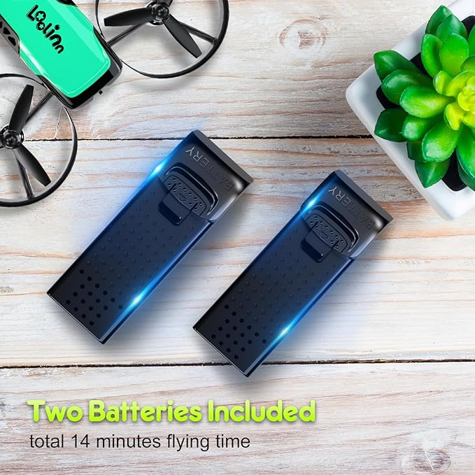 Loolinn | Drone for Kids 8+ Gift with Camera - Mini Drone, Remote Control Quadcopter Drone with 90° Adjustable Camera, Safe for Kids, Photos and Videos, Easy to Fly (Gift for Boys and Girls)