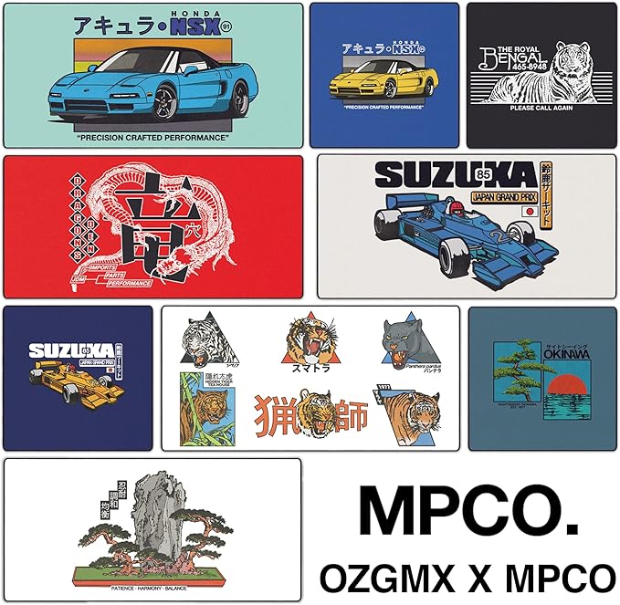 MPCO. Original Large Gaming Desk Mat – 36" x 17" Aeroglyde OZGMX Royal Bengal Black Full Desk Mouse Pad for Smooth Precision – Non-Slip, Washable Extra-Large PC Mouse Pad for Gaming Sessions